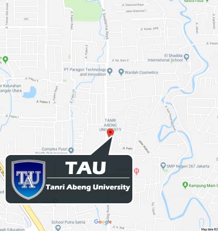 Peta Lokasi Kampus (Google Map) Universitas Tanri Abeng Jakarta Nomor